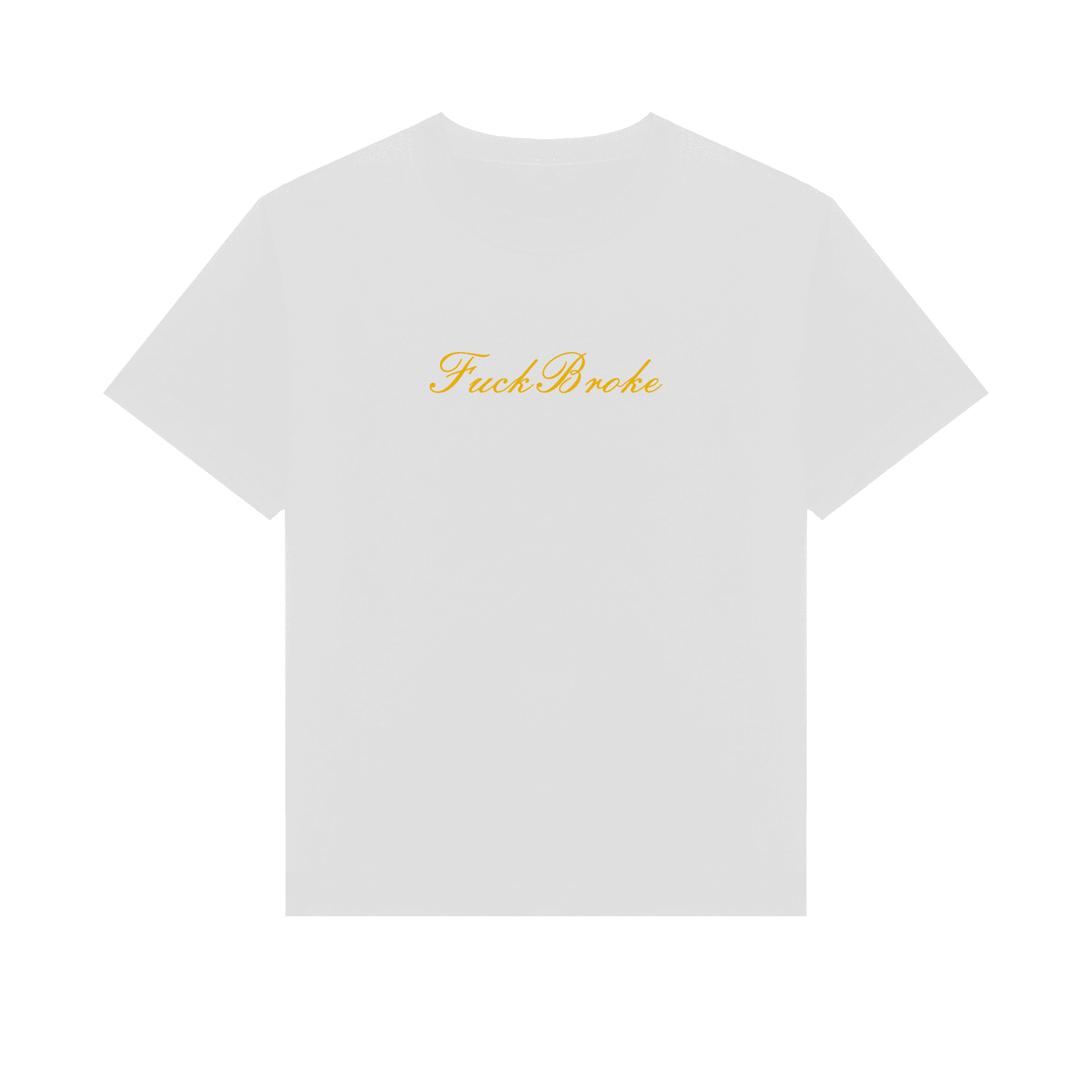 Футболка Baza "Fuck Broke" White