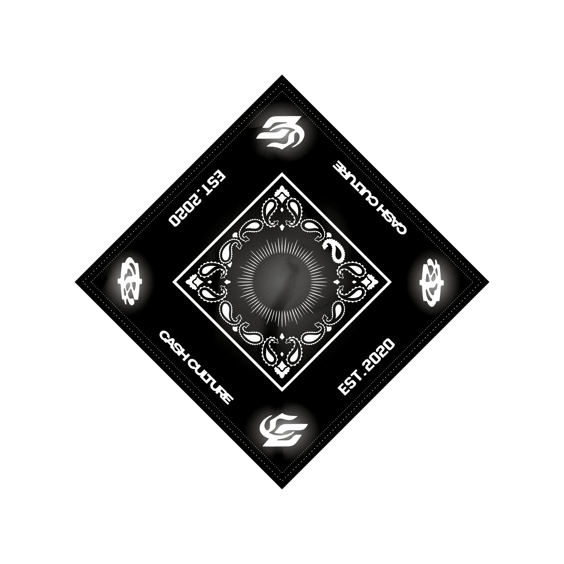 Бандана-платок "Cash Culture" Black