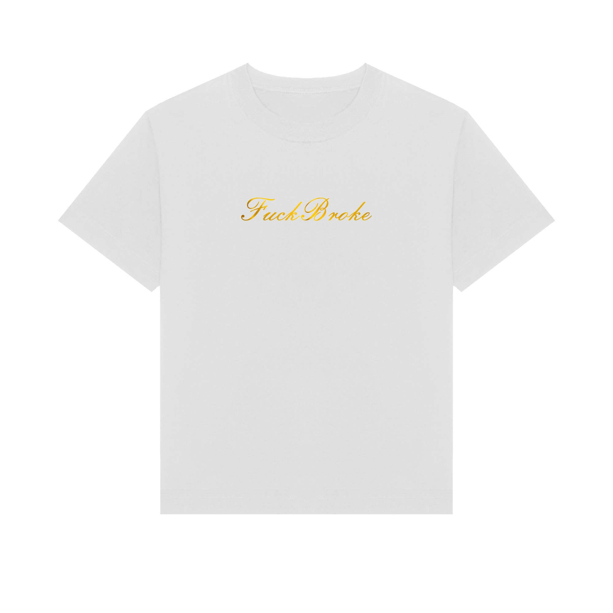 Футболка Baza "Fuck Broke" White