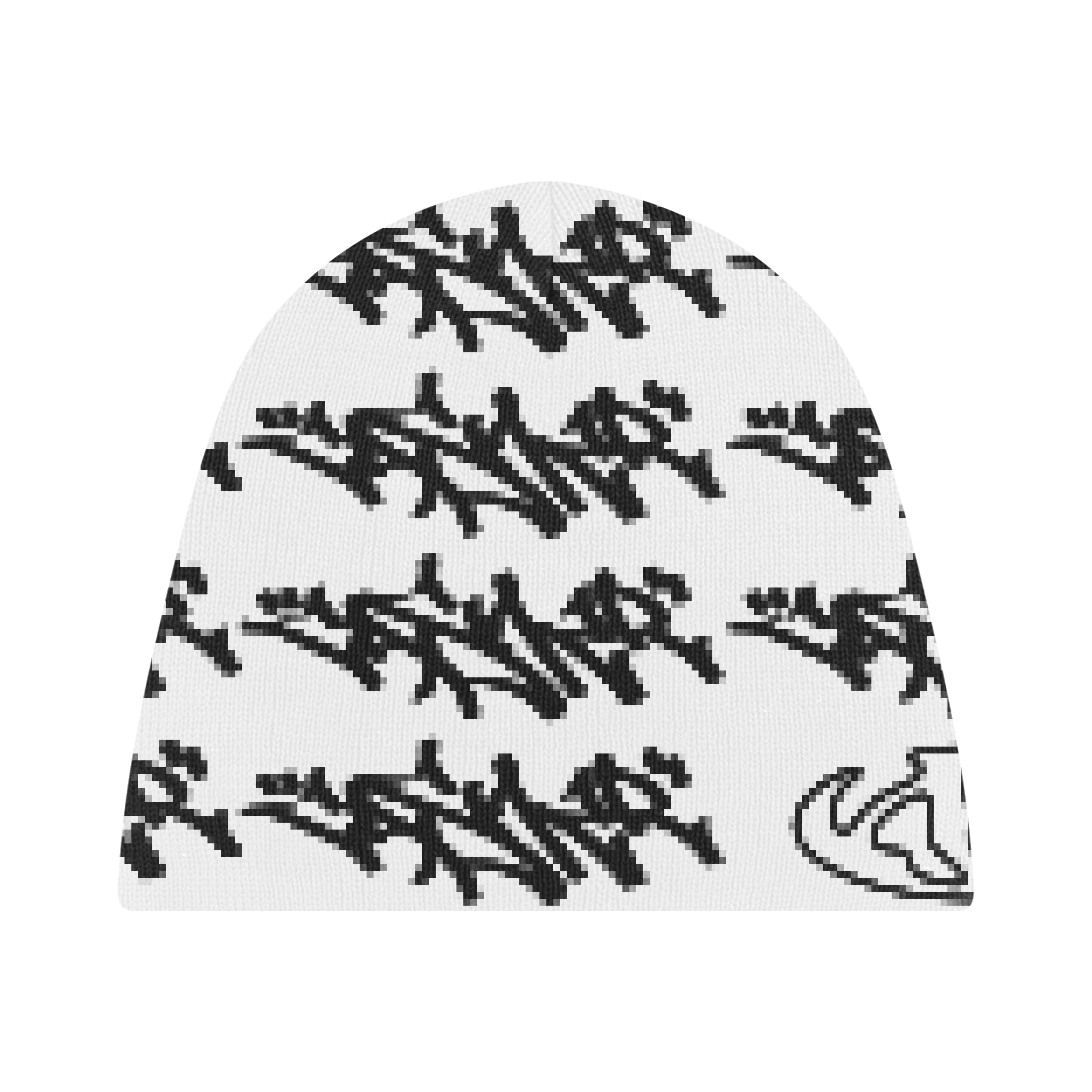 WHITE CASHER BEANIE
